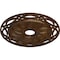 Ekena Millwork Loera Ceiling Medallion (Canopies up to 6 1/4"), 26 5/8"OD x 4 1/2"ID x 1 3/8"P, Root Beer Crackle CM26LORBC - alternate 2